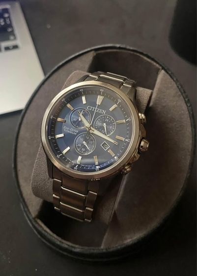 CITIZEN Eco-Drive Titanium สีน้ำเงิน สภาพ 97 รูปที่ 2