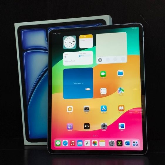 Apple 128 GB iPad Air 13 นิ้ว (M2) Wi-Fi + Cellular 128GB  ครบกล่อง  ประกันศูนย์ถึง 06-26  แบต 100