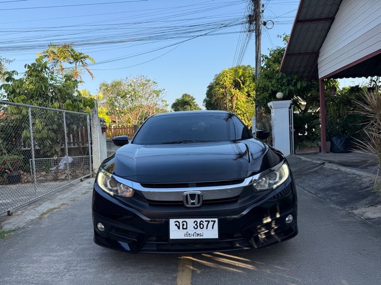 Honda Civic 2016 1.8 EL i-VTEC Sedan เบนซิน ไม่ติดแก๊ส เกียร์อัตโนมัติ ดำ รูปที่ 2
