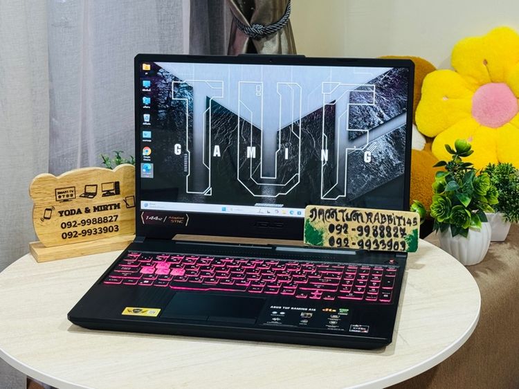 Asus Tuf Gaming Ryzen5 Series7 การ์ดจอแยก Nvidia RTX2050 ,Ram 8G , M.2 Pcle 512G จอ15.6" Full HD 144Hz คีย์บอร์ดมีไฟ RGB ประกันศูนย์ 
