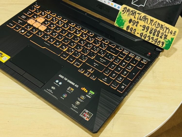 Asus Tuf Gaming Ryzen5 Series7 การ์ดจอแยก Nvidia RTX2050 ,Ram 8G , M.2 Pcle 512G จอ15.6" Full HD 144Hz คีย์บอร์ดมีไฟ RGB ประกันศูนย์  รูปที่ 2