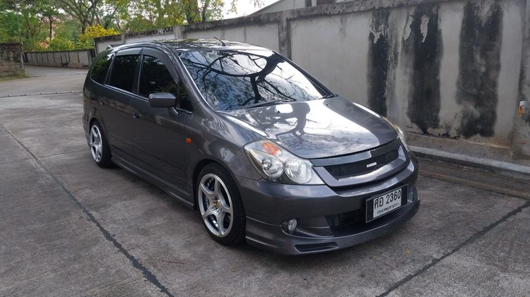 Honda Stream 2004 2.0 E Utility-car เบนซิน LPG เกียร์อัตโนมัติ เทา รูปที่ 4