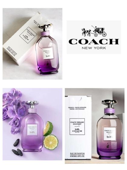 หญิง น้ำหอมแท้ 💯 Coach Dreams Moonlight 90ml (Tester box ) กลิ่นคุณหนูดูแพง หอมละมุนติดทน คุ้มเกินราคา ส่งฟรี