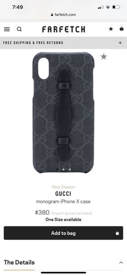 Gucci case iPhone XS Max รูปที่ 11