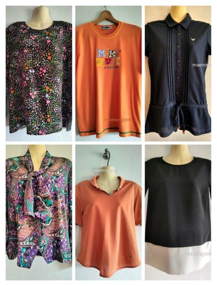 แขนสั้น เสื้อมือสองมาใหม่แบรนด์เนมพร้อมใช้งาน