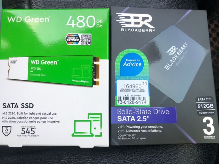 ที่เก็บข้อมูลและเมมโมรี่การ์ด ขายSSD ของใหม่มาประกัน 3 ปี มีเก็บปลายทาง
