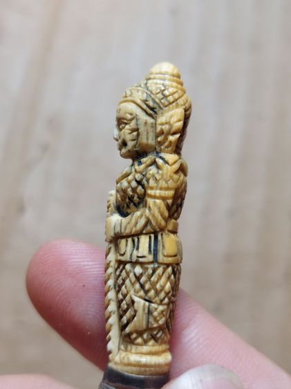 เครื่องรางมีดหมอหลวงพ่อเดิมใบ 2.5 ยาวรวม 5 นิ้วแหมรัดเป็นเงินแท้ รูปที่ 6