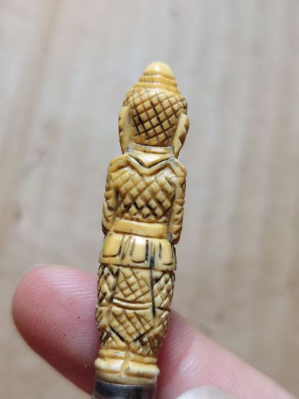 เครื่องรางมีดหมอหลวงพ่อเดิมใบ 2.5 ยาวรวม 5 นิ้วแหมรัดเป็นเงินแท้ รูปที่ 4