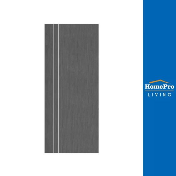 ประตูภายใน UPVC ECO-DOOR PE1 80X200 ซม. สีเทาเข้ม รูปที่ 2