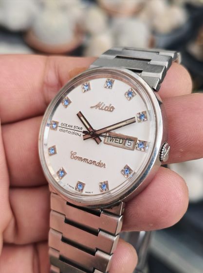 นาฬิกา​ Vintage​ Mido​ Commander Ocean Star​ 8269​ หลักพลอยฟ้า​ หายากมาก​ แบ่งปันถูกที่สุดครับ รูปที่ 5