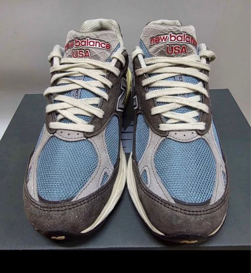 รองเท้าผ้าใบ NEW BALANCE 990 made in USA แท้ 💯 เบอร์ US 7 EU 40 cm 25 คนเท้า 24.5-26 ใส่ได้ สภาพดีมาก พื้นเต็ม ทรงสวย ดีเทลสวย หายากน่าสะสม รูปที่ 6