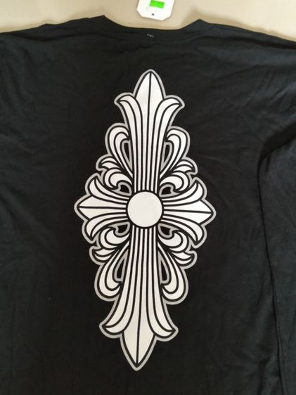 ขอขายเสื้อทีเชิ้ตแขนยาวแบรนด์เนมของยี่ห้อ Chrome heart สีดำ ไซส์ L made in USA แท้ รูปที่ 16