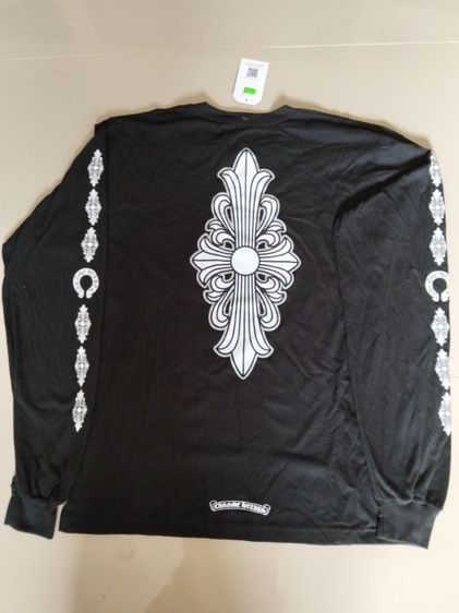 ขอขายเสื้อทีเชิ้ตแขนยาวแบรนด์เนมของยี่ห้อ Chrome heart สีดำ ไซส์ L made in USA แท้ รูปที่ 17