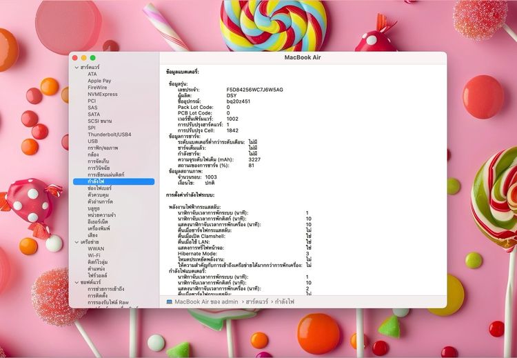MacBook Air 13-inch 2018 Ram8GB SSD256GB Gold รูปที่ 14