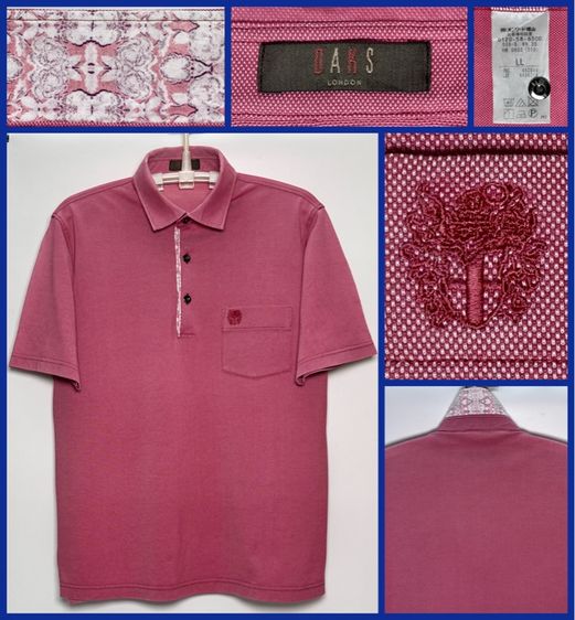 ⚠️รุ่นใหม่‼️เสื้อโปโล DAKS ของแท้ เสริมผ้าลายสวยสไตล์ยุโรป