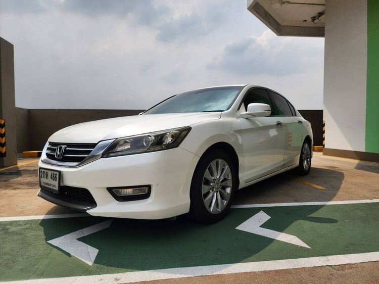 Honda Accord 2013 2.0 EL i-VTEC Sedan เบนซิน ไม่ติดแก๊ส เกียร์อัตโนมัติ ขาว รูปที่ 2