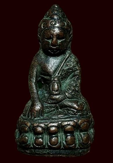 พระกริ่งเก่าเนื้อโลหะเก่าองค์พระเขย่ามีเสียงกริ่ง