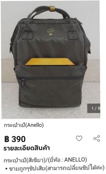 ไม่ระบุ เขียว อื่นๆ กระเป๋าเป้(Anello)