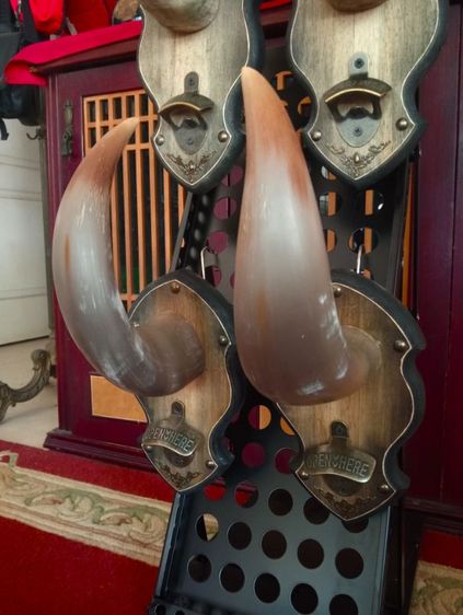 แท้ทั้งชุดสุดงามสภาพเยี่ยม..เขาแท้ไม้แท้โลหะแท้ยังไม่เคยโชว์หรือใช้งานที่ไหนมาก่อน รูปที่ 12