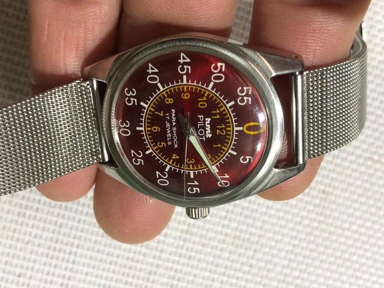 วินเทจ HMT PILOT PARA SHOCK 17 JEWELS รูปที่ 11