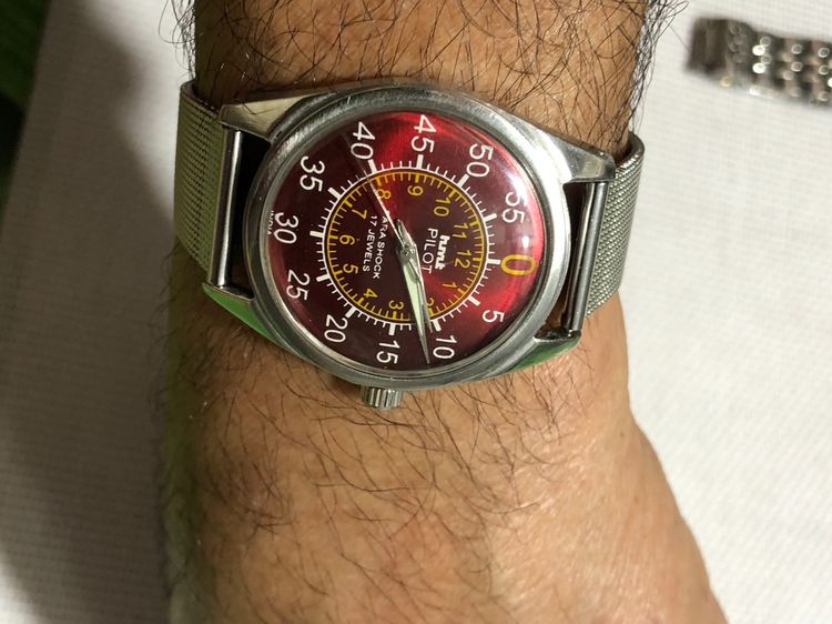 วินเทจ HMT PILOT PARA SHOCK 17 JEWELS รูปที่ 5