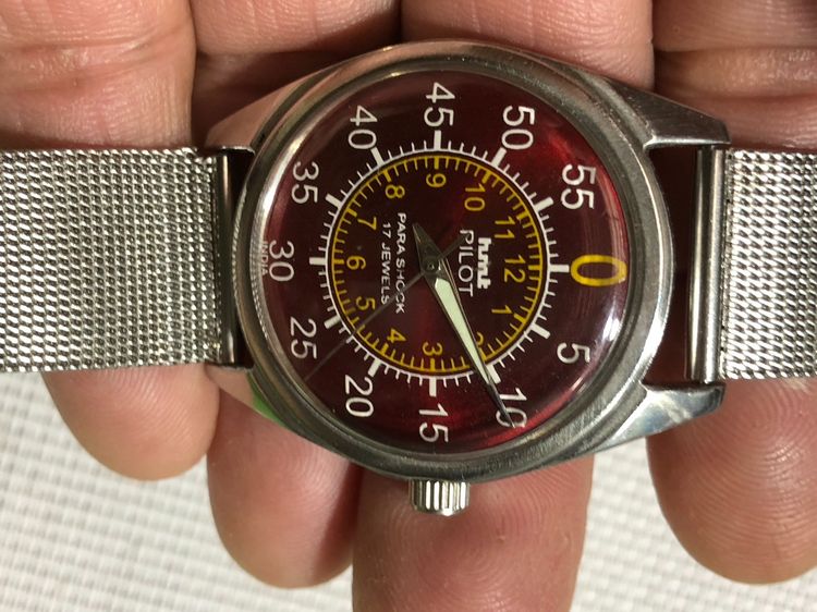 วินเทจ HMT PILOT PARA SHOCK 17 JEWELS รูปที่ 10