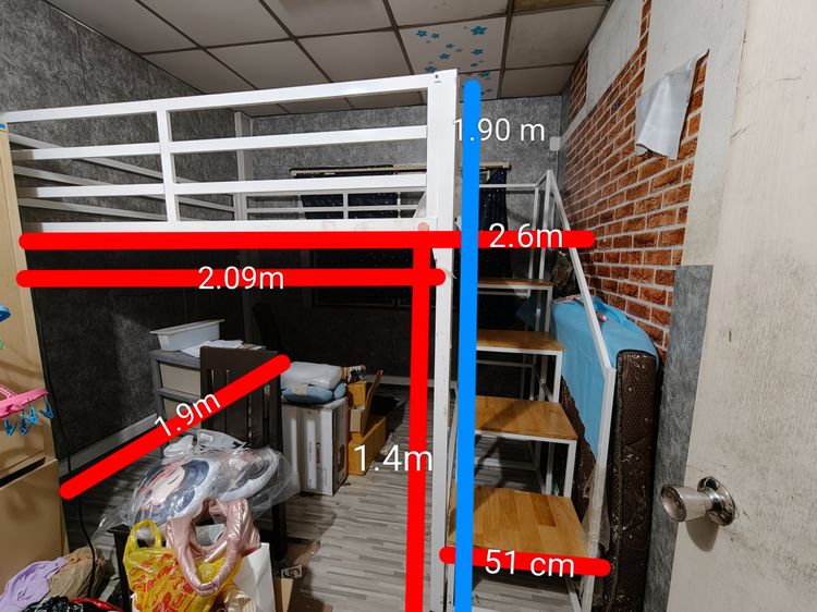 เตียงลอยขนาด6ฟุต