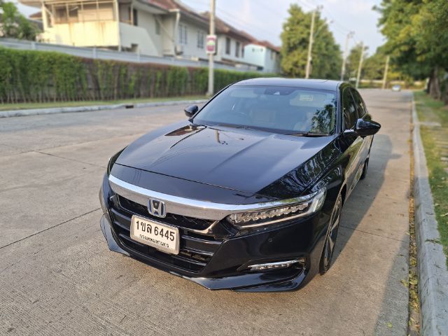 Honda Accord 2021 2.0 e:HEV Tech ไฮบริด ไม่ติดแก๊ส เกียร์อัตโนมัติ ดำ รูปที่ 2