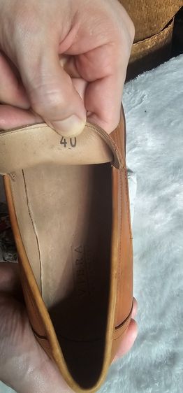 รองเท้าหนังแท้ผช.สีน้ำตาล viera by ragazze เบอร์40 สภาพดี รูปที่ 7