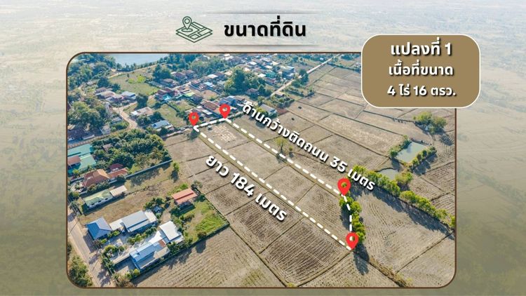 ขายที่ดินเปล่า 2 แปลงติดกัน 8ไร่ 1งาน 62 ตร.ว. ติดถนนคอนกรีต ทำเลทอง ท่าบ่อ หนองคาย รูปที่ 3