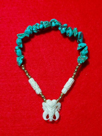 สร้อยข้อมือแท้ทั้งเส้น..ทองคำแท้,ง.ธรรมชาติแท้,เทอร์ควอยซ์แท้..สภาพใหม่สุดงาม รูปที่ 3