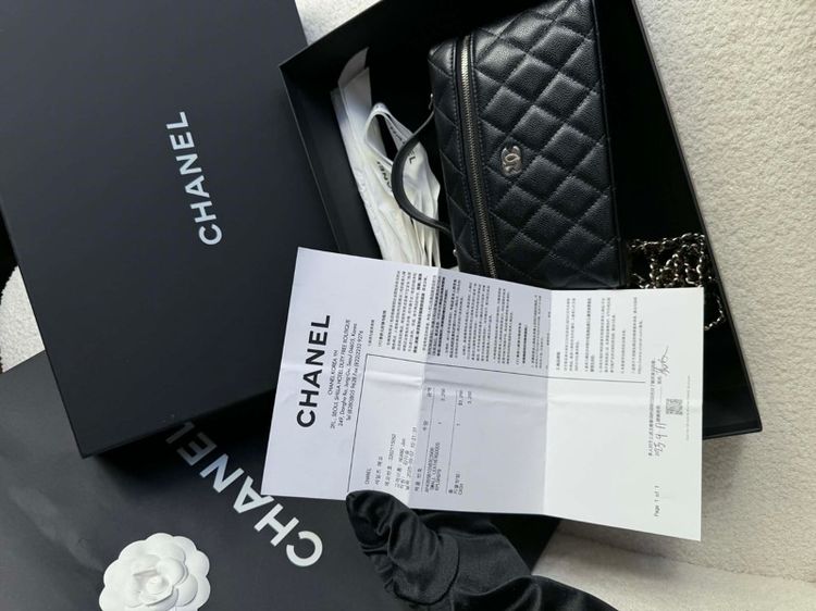 Used chanel vanity LP black caviar รูปที่ 13