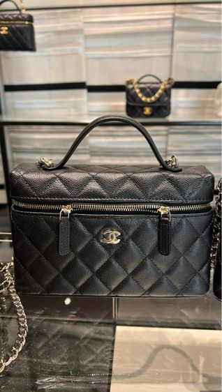 Used chanel vanity LP black caviar รูปที่ 10