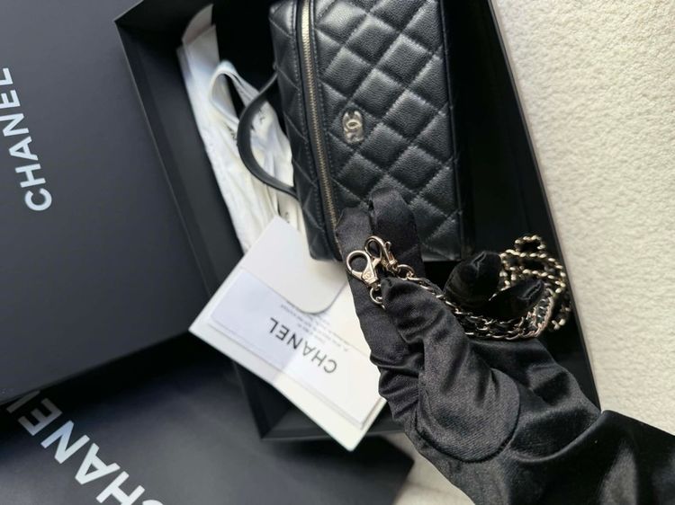Used chanel vanity LP black caviar รูปที่ 4