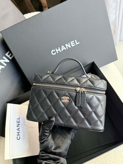Used chanel vanity LP black caviar รูปที่ 11