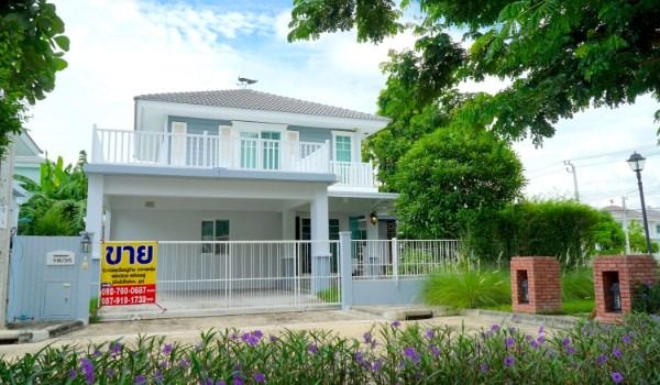 ขายขาดทุน เจ้าของขายเอง บ้านเดี่ยววิวสระน้ำสุดพิเศษหลังเดียวในโครงการ Villagio ประชาอุทิศ 90