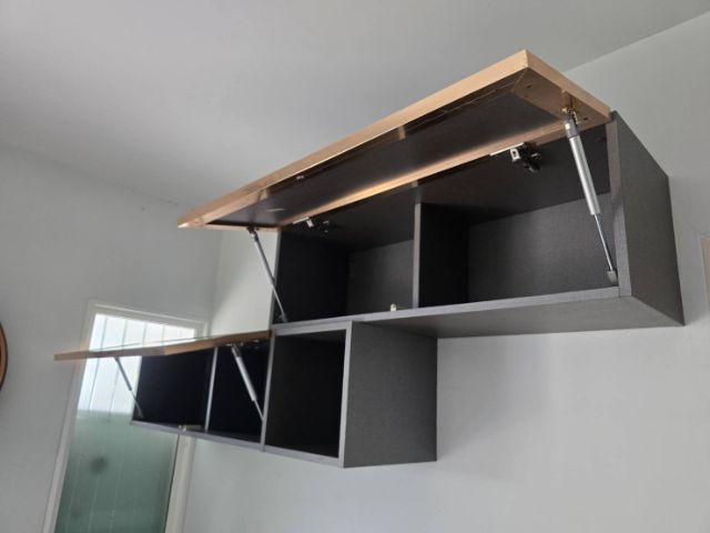 ยกชุดตู้วางทีวีและตู้แขวนผนัง (สไตล์โมเดิร์น) รูปที่ 5