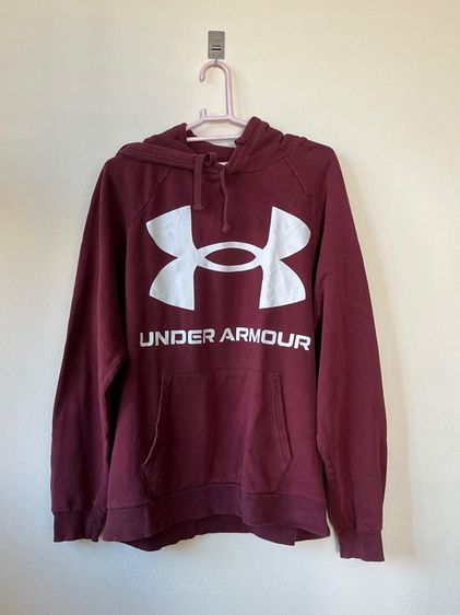 แขนยาว สเวตเชิ้ต อื่นๆ เสื้อสเวตเตอร์มีฮู้ด Under Armour สีแดงเบอร์กันดี้ XL (มือสอง)