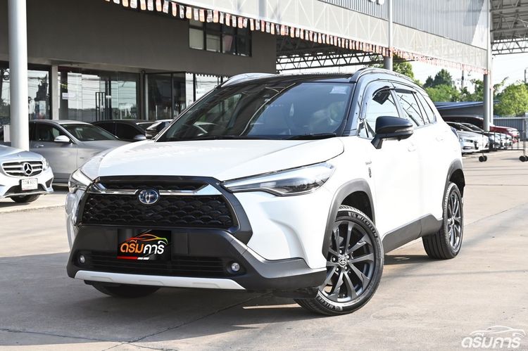 รถ Toyota Corolla Cross 1.8 Hybrid Premium Safety 60th Anniversary สี ขาว