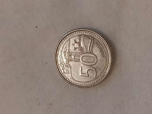 ขายเหรียญ 50 cents สิงค์โปร ปี 2013 ราคา 3000บาท รูปที่ 2