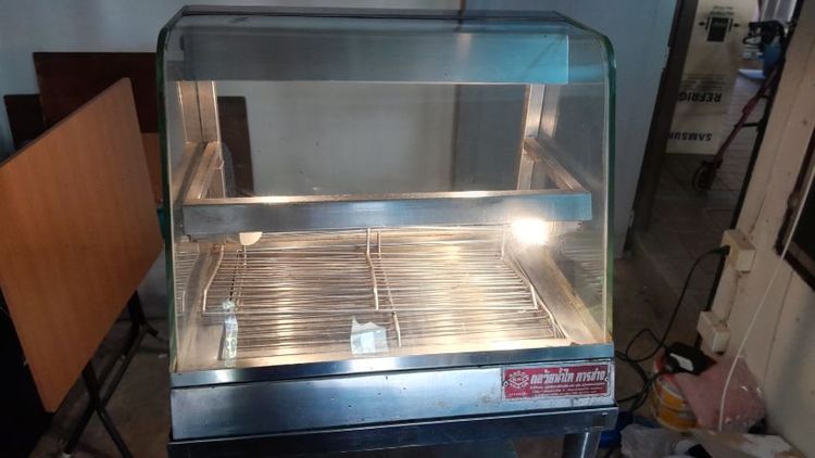 ตู้โชว์ขนมพร้อมขาตั้ง ขนาดตู้กระจก ฉพาะขาตั้งสูง  85 cm ตู้กระจกกว้าง 45 ยาว 60 สูง 50 ซมความสูงรวมทั้งหมดและขาตั้ง 135 cm รูปที่ 11