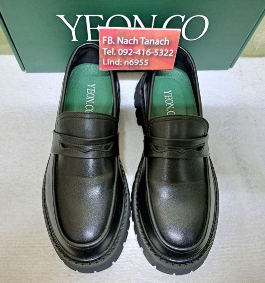 ขายรองเท้า YEON.CO LOAFER BLACK รองเท้าหนัง PU เบอร์ 38 (ใหม่) ใส่ได้ทั้ง ช-ญ รูปที่ 5