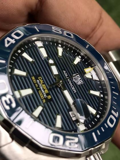 Tag Heuer Aquaracer Calibre 5 Blue Ceramic WAY201B🇨🇭🇨🇭
 รูปที่ 4