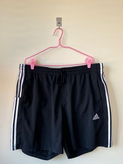 ผู้ชาย ดำ อื่นๆ กางเกงขาสั้นผ้าร่ม Adidas ปี24 AEROREADY Essentials Chelsea 3-Stripes Shorts size A 3XL (มือสอง)