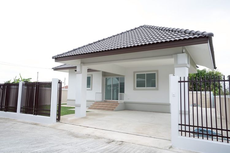 บ้านเดี่ยวชั้นเดียวติดถนนใหญ่ ราชบุรี - จอมบึง โครงการธัญรดา