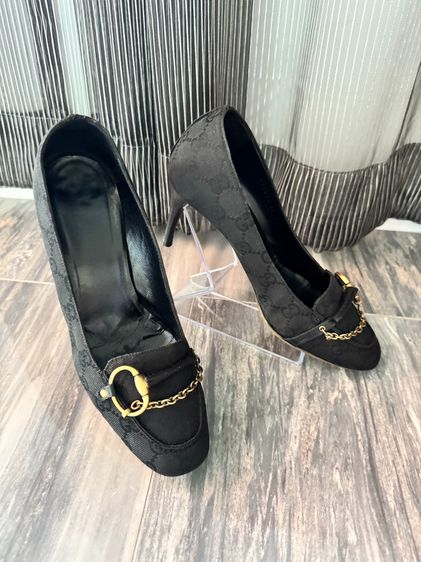 อื่นๆ รองเท้าส้นสูง ผ้าใบ UK 3.5 | EU 36 | US 5 ดำ Gucci Heels