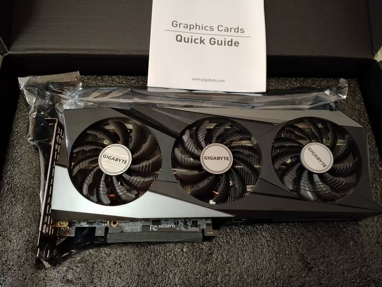 ขอขายRTX3060TI ยี่ห้อ Gigabyte 8GB 256Bit กล่องครบ รูปที่ 7