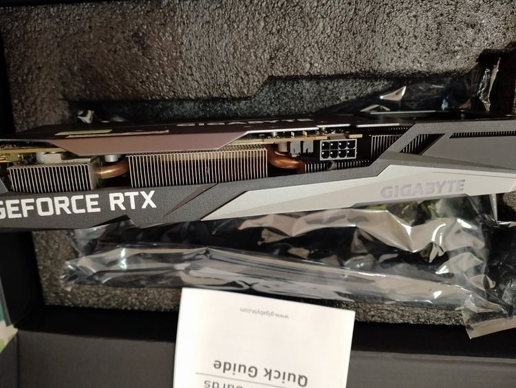 ขอขายRTX3060TI ยี่ห้อ Gigabyte 8GB 256Bit กล่องครบ รูปที่ 3