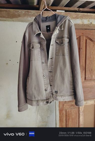 แจ็คเก็ต DC ฮู้ด สีเทา  เสื้อยืด DC  รูปที่ 2