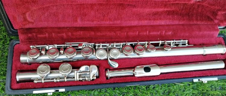 ฟลุต ยามาฮ่า YAMAHA นิเกิ้ลชุบเงิน NICKEL YAMAHA YFL-211 Japan มือสอง นำเข้าจากญี่ปุ่น รูปที่ 4